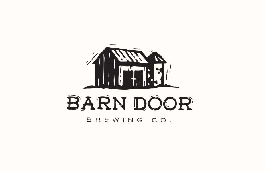 Rustic Company Logo - Barn Door Brewery Brand Identity - Toronto Freelance Designer