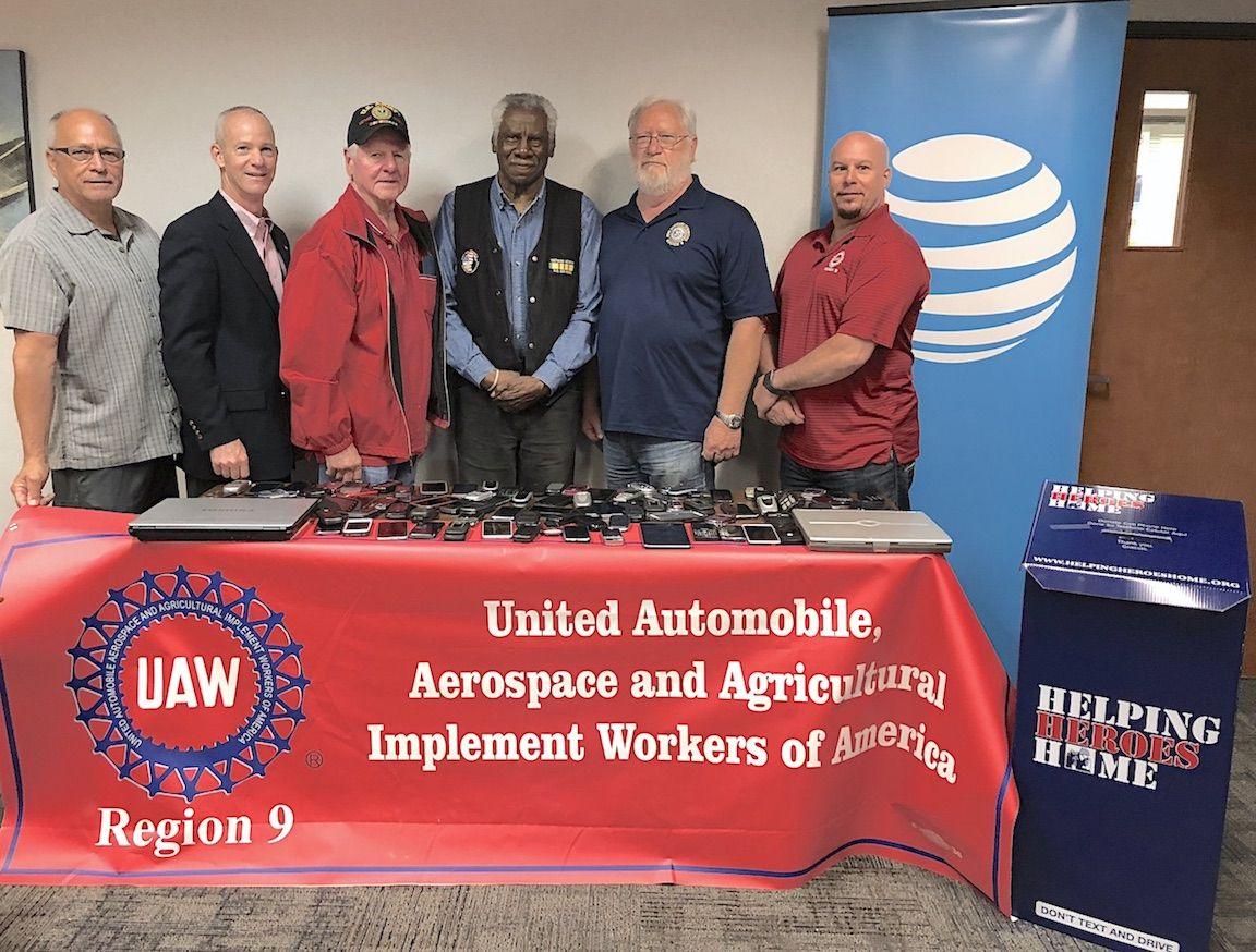 UAW Veterans Logo - WNY UAW veterans committee, AT&T help Cell Phones For Soldiers ...