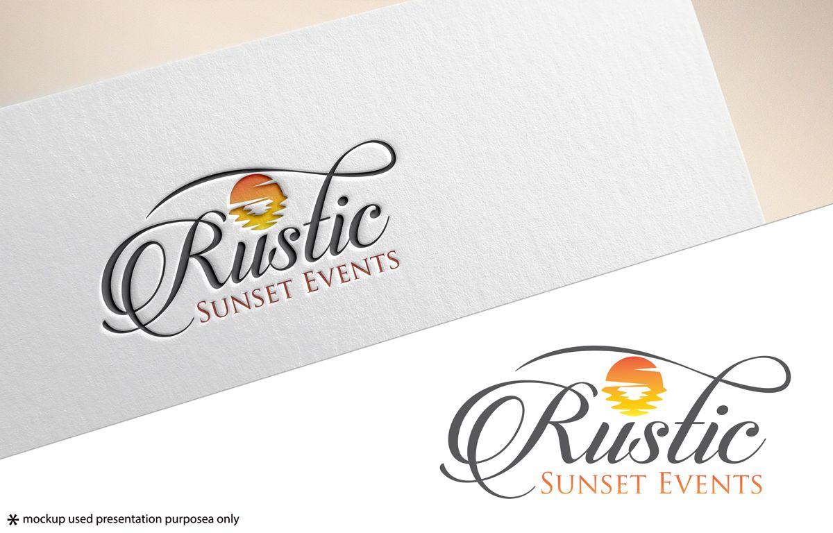 Rustic Company Logo - Bold, Professional, Event Planning Logo Design for Rustic Sunset ...