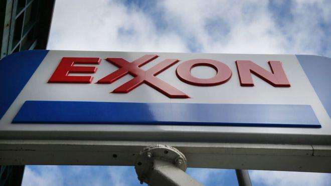 Exxon Logo - Exxon accused of climate change 'fraud' - BBC News