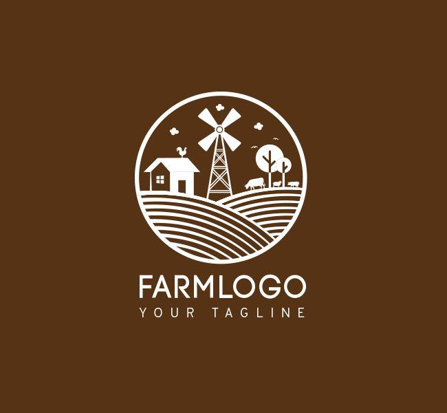 Farm Circle Logo - Farm Logo & Bcard Template Design Love