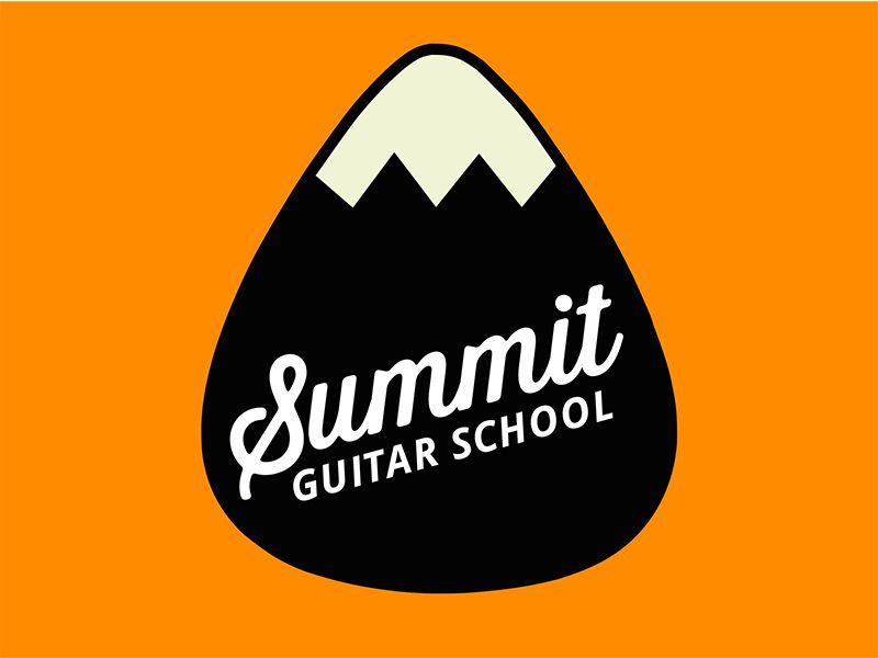 Guitar Mountain Logo - Summit Guitar School Logo