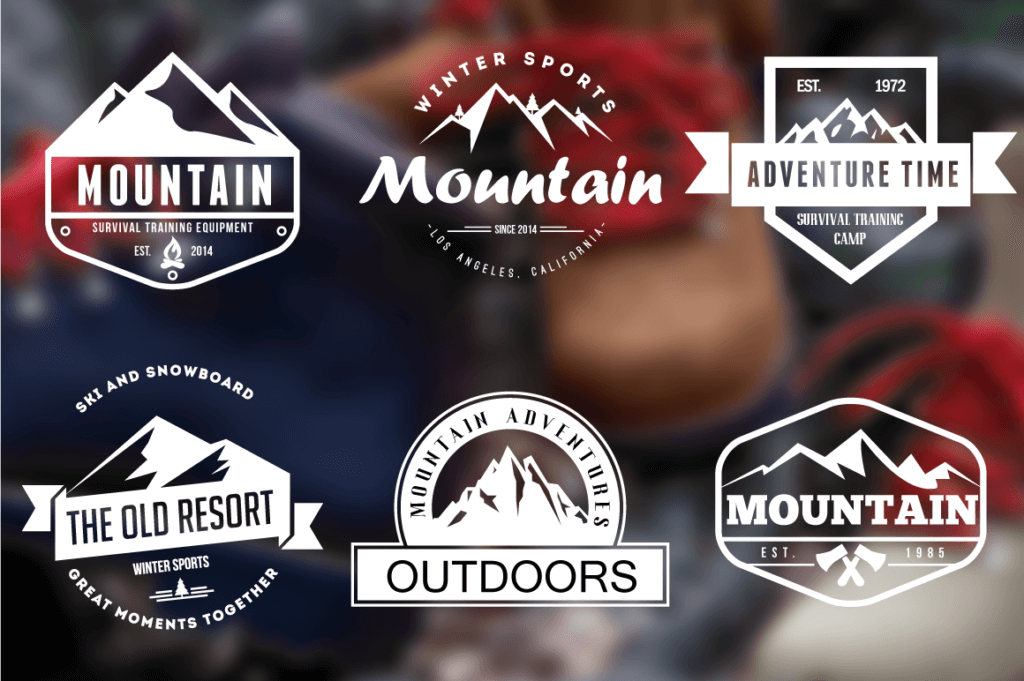 Guitar Mountain Logo - Amazing Mountain logo PNG, AI design inspiration - Graphic Cloud
