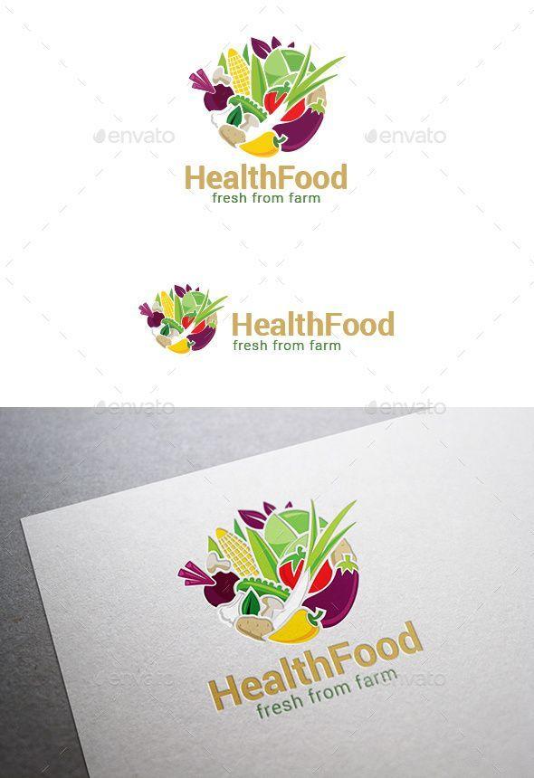 Farm Circle Logo - Circle Farm Eco Food Logo Vegetables - Food Logo Templates | L O G O ...