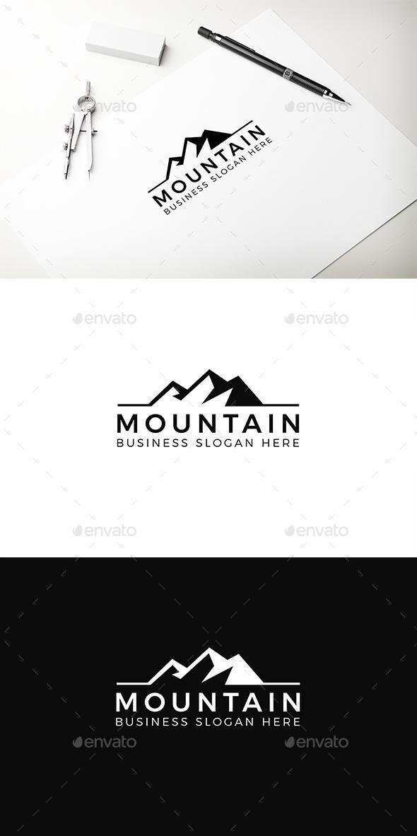 Guitar Mountain Logo - Mountain Logo Template - GraphicRiver #logo #graphicdesign ...