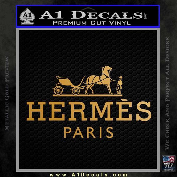 Hermes Logo - Hermes Logo Decal Sticker A1 Decals