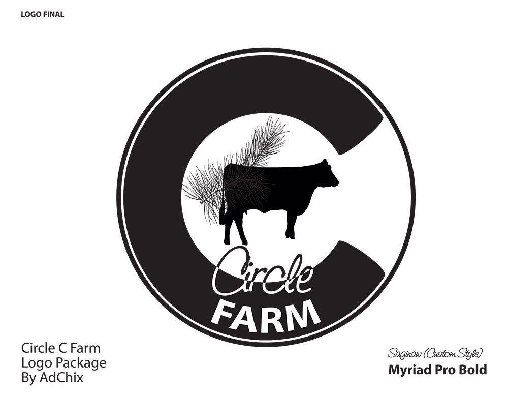 Farm Circle Logo - Circle C Farm Logo - AdChix Website and Graphic Design