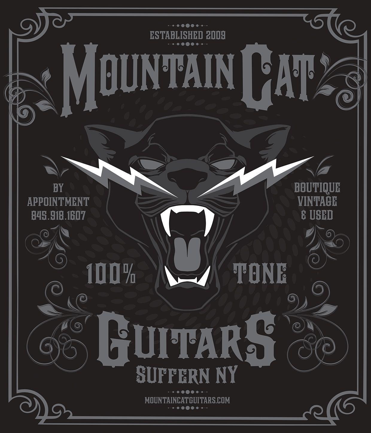 Guitar Mountain Logo - Project : Logo / Redesign “Mountain Cat Guitars” Suffern, NY www ...