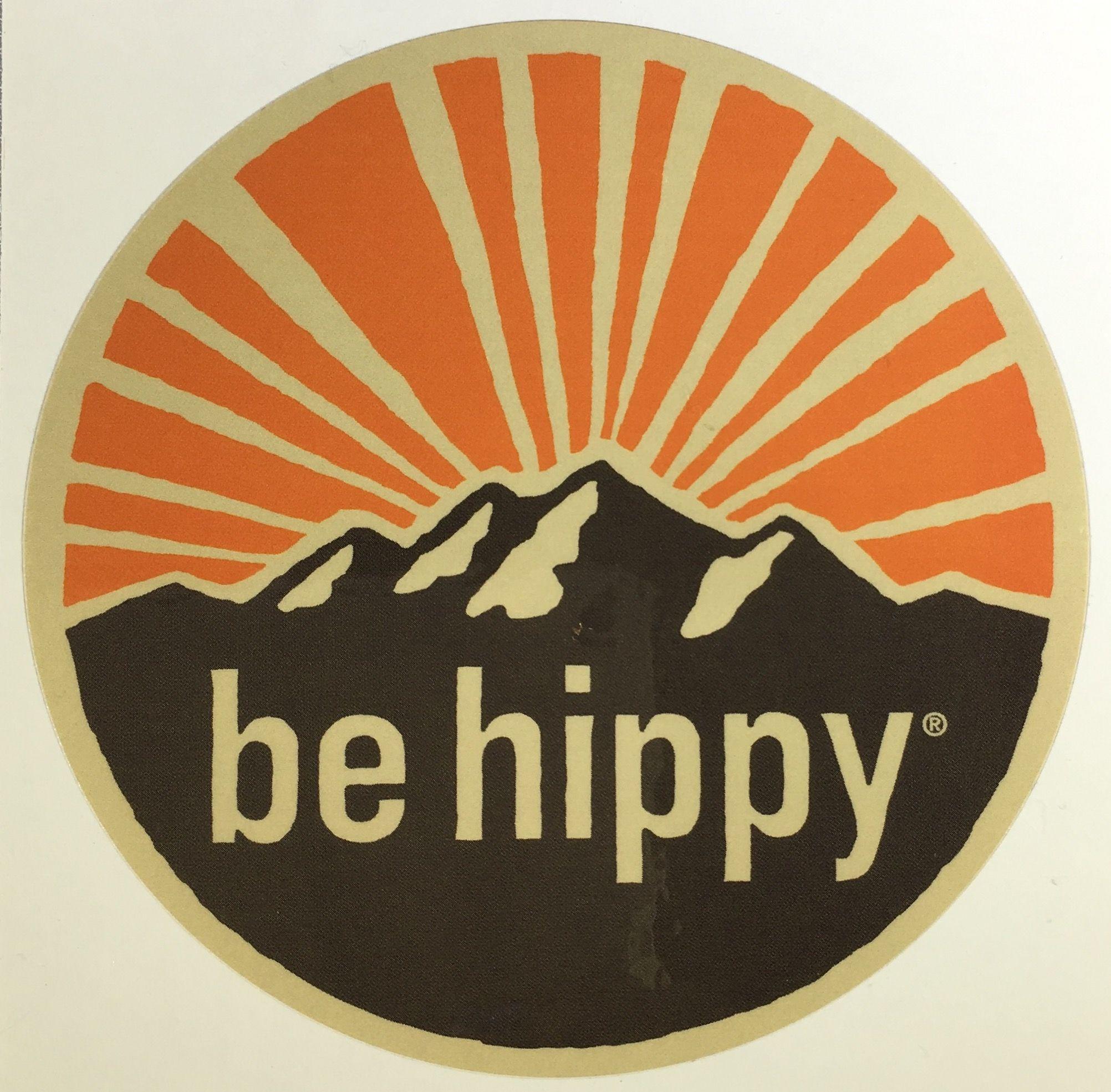 Guitar Mountain Logo - Mountain Logo Sticker | be hippy