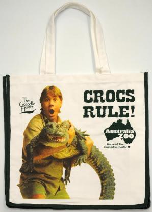 Crocodile Hunter Crocs Rule Logo - Australia Zoo Online Shop Hunter Cotton Bag
