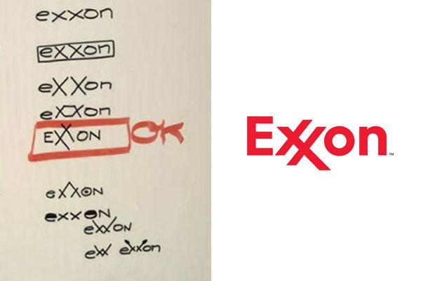 Exxon Logo - exxon-logo-sketch – Ebaqdesign™