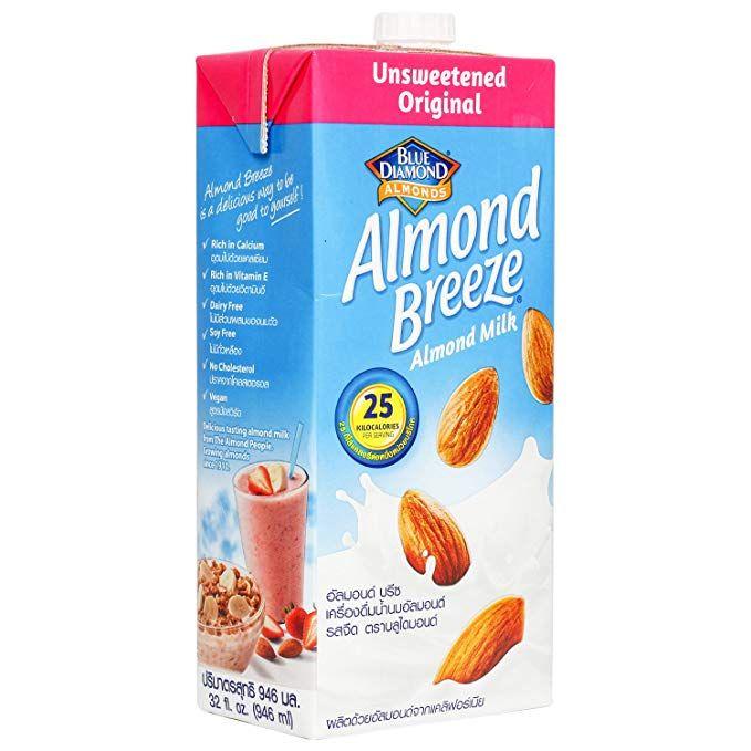 Blue Diamond Almond Breeze Logo - Blue Diamond Almond Breeze Unsweetened Almond Milk, 946ml: Amazon.in ...