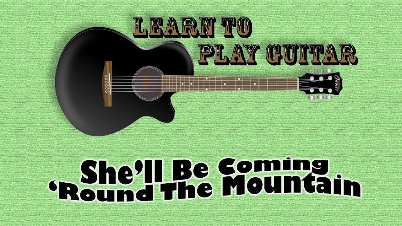 Guitar Mountain Logo - Learn To Play, She'll Be Coming 'Round The Mountain, on Guitar