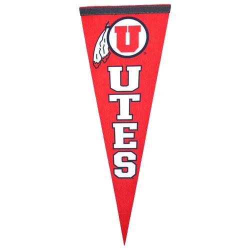 University of Utah Utes Logo - Utah Utes Athletic Logo Pennant | Utah Red Zone