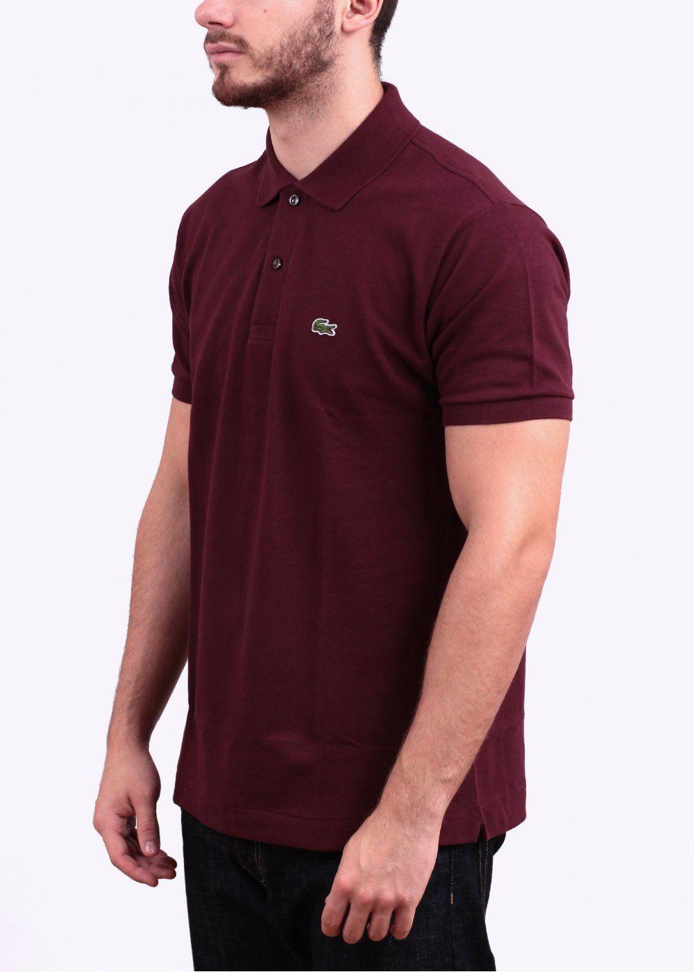 Maroon Polo Logo - Lacoste Short Sleeve Logo Polo Shirt