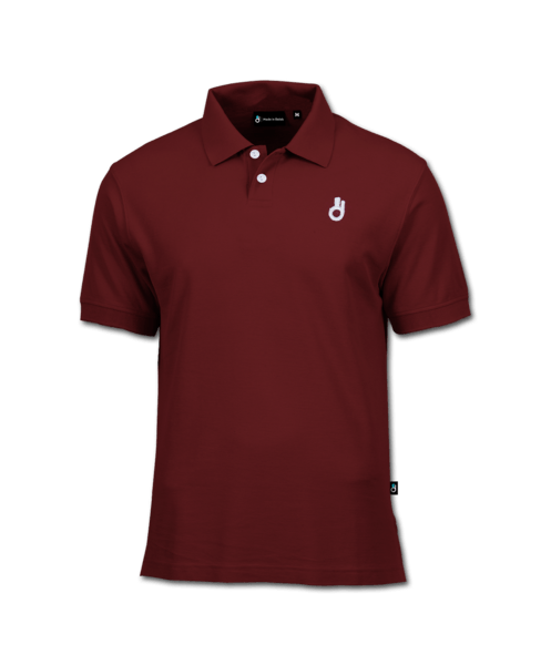 Maroon Polo Logo - Maroon Short Sleeve Polo T-Shirt – Dolab Clothing