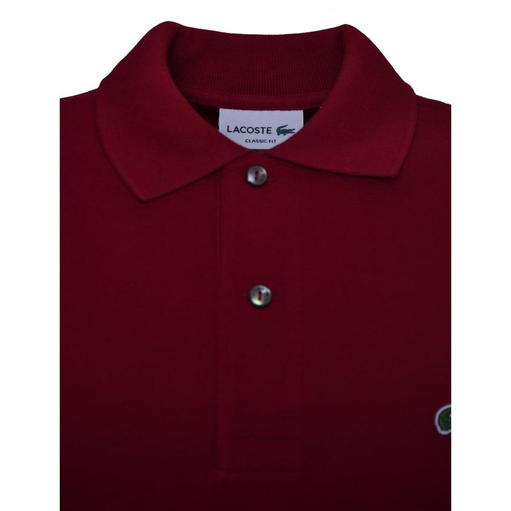 Maroon Polo Logo - men's lacoste burgundy polo shirt