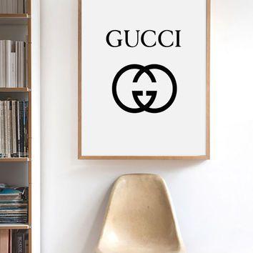 Printable Gucci Logo - Prada Marfa Print Prada Marfa Art Prada from BlueBookDesign on