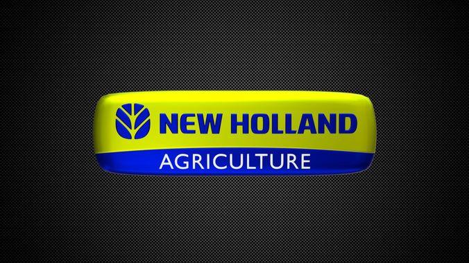 New Holland Logo - 3D model new holland logo