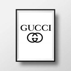 Printable Gucci Logo - Gucci Poster, Printable Gucci Sign, Gucci, Gucci Print, Gucci ...