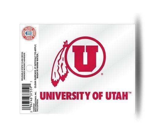 University of Utah Utes Logo - University of Utah Utes Logo Static Cling Sticker Window or Car NCAA