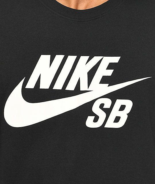 Nike SB Logo - Nike SB Logo Black T Shirt