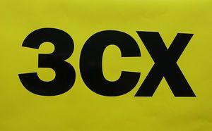 JCB Logo - 2x Older Style JCB 3CX Vinyl Logo Decals Stickers