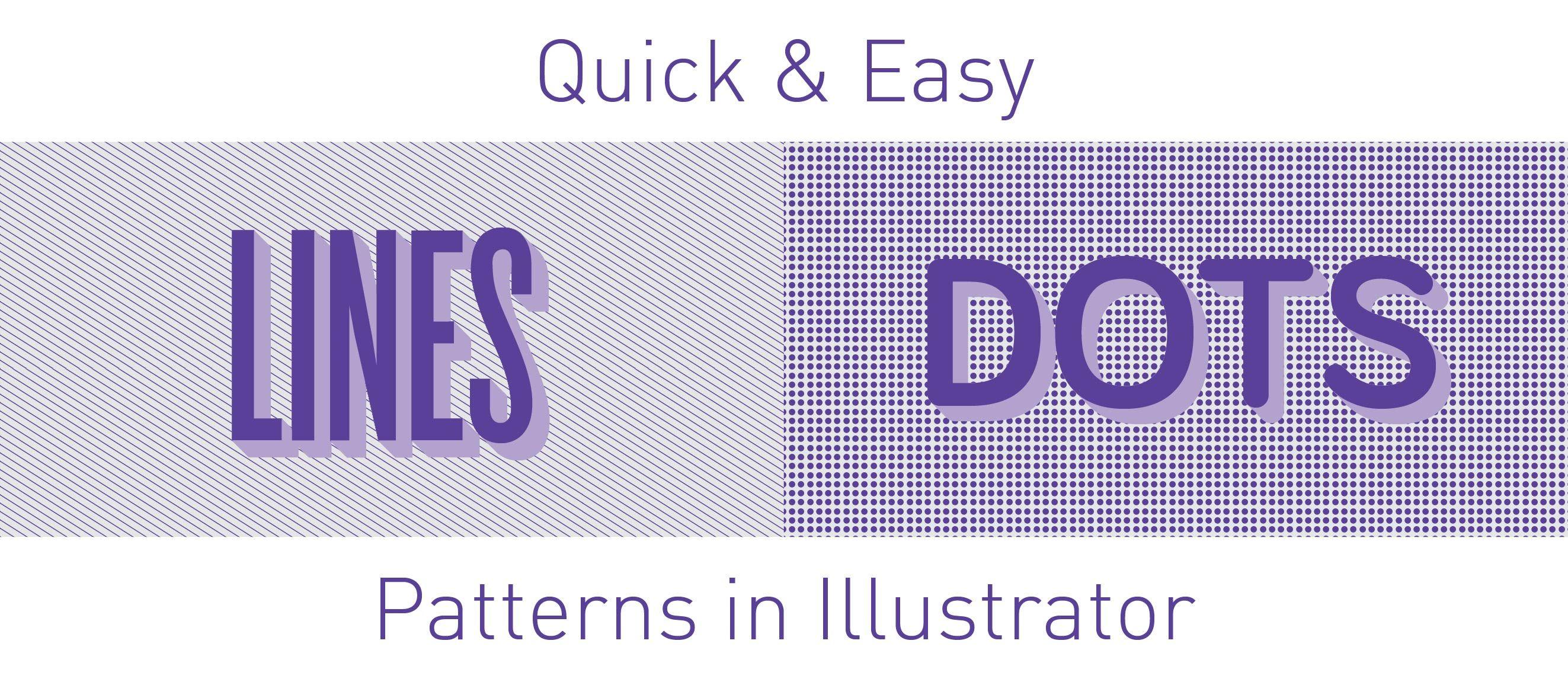 Square White with Slanted Blue Lines Logo - How to make patterns in Illustrator - lines & dots