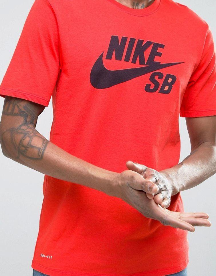 Red Nike SB Logo - Affordable Nike SB Logo T-Shirt [Red] Men - Nike SB T-Shirts Hot ...