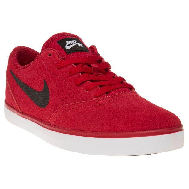 Red Nike SB Logo - Mens Red Nike Sb Check Trainers at Soletrader