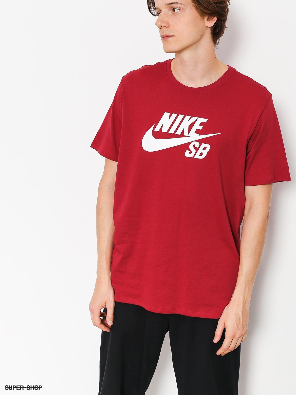 Red Nike SB Logo - Nike SB T-shirt Sb Logo (red crush/white)