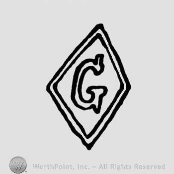Diamond Inside Diamond Logo - Mark with Letter G inside a diamond