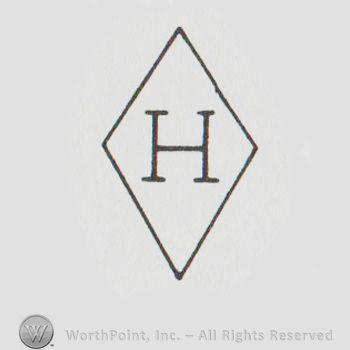 Diamond Inside Diamond Logo - Mark with a diamond with an H inside