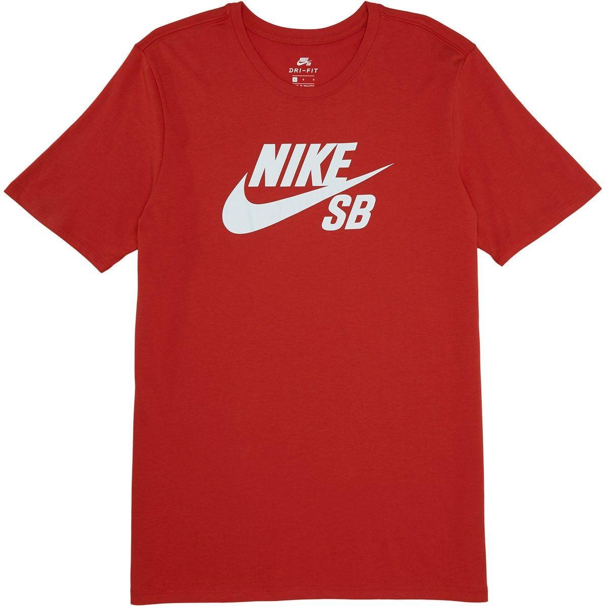 Red Nike SB Logo - Nike SB Logo T-Shirt - University Red/White