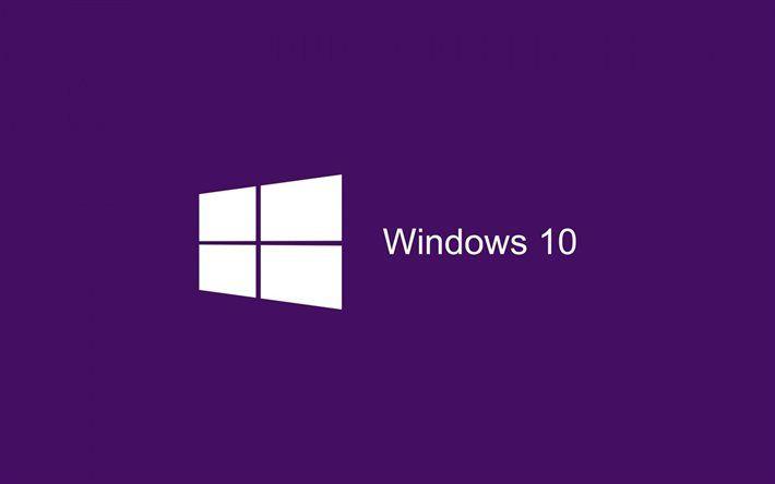 Purple Windows Logo - Download wallpapers windows 10, purple background, logo for desktop ...