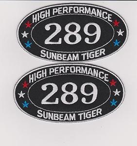 Tiger Car Logo - SUNBEAM TIGER 289 SEW/IRON ON PATCH BADGE EMBLEM EMBROIDERED ALPINE ...