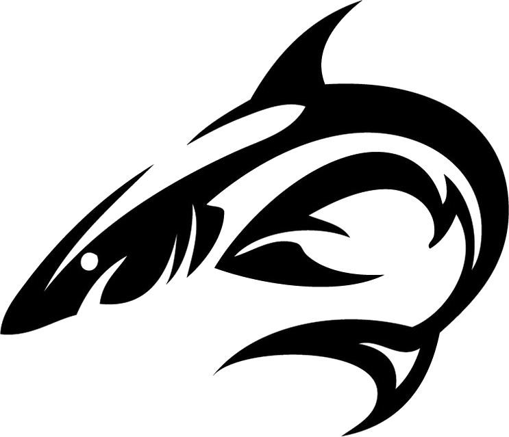 Black and White Shark Logo - Free money with a shark png freeuse download - RR collections