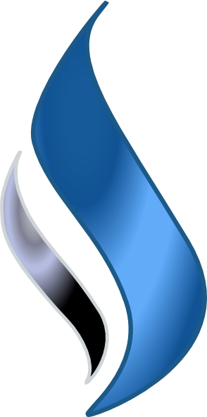 Blue and Silver Logo - Blue Silver Flame Clip Art clip art online