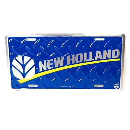 New Holland Logo - New Holland Logo Blue License Plate