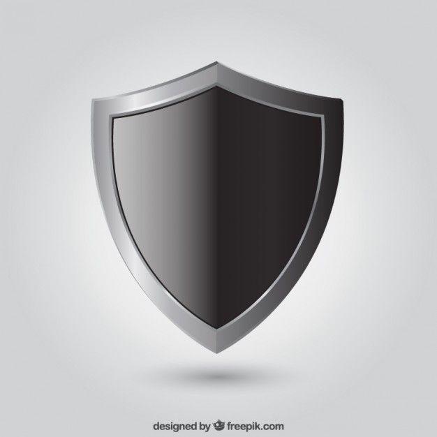 Black and Silver Shield Logo - Black shield Vector | Free Download