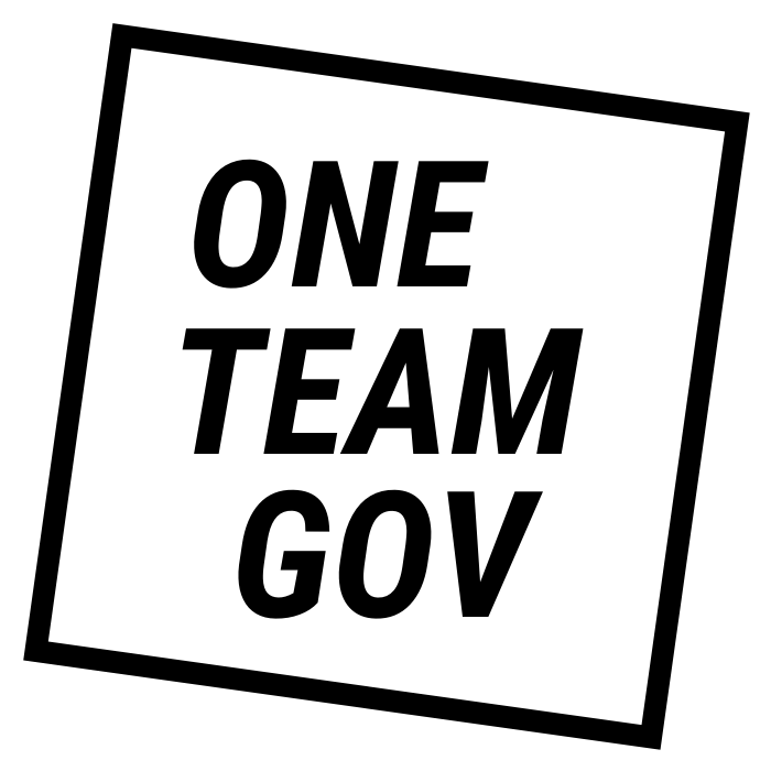 Black and White Team Logo - Branding — OneTeamGov