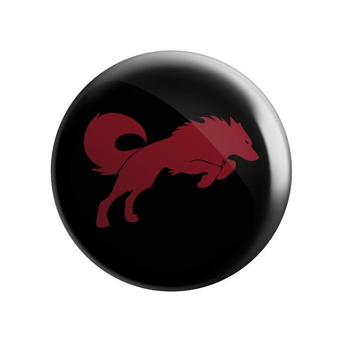 Black and Red Wolf Logo - Redwolf Logo Badge | Pin Badges | Redwolf