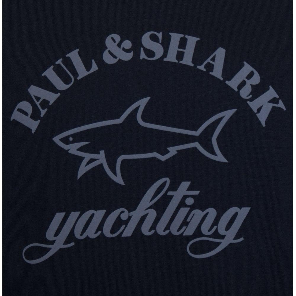 Black and White Shark Logo - Paul & Shark Logo Hoody Black | Paul & Shark | Ragazzi