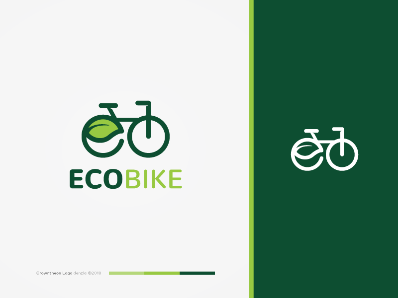 Green Bicycle Logo - Eco Bike Logo