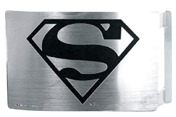 Black Shield Logo - Superman DC Comics Superhero Black Shield Logo Rockstar Belt Buckle ...