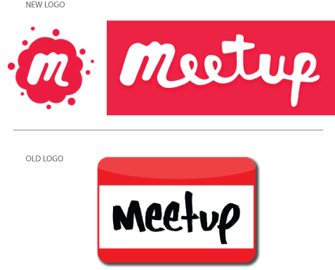 Meetup.com Logo - Meetup's new logo: Beyond the nametag - Logo Design Blog | Logobee