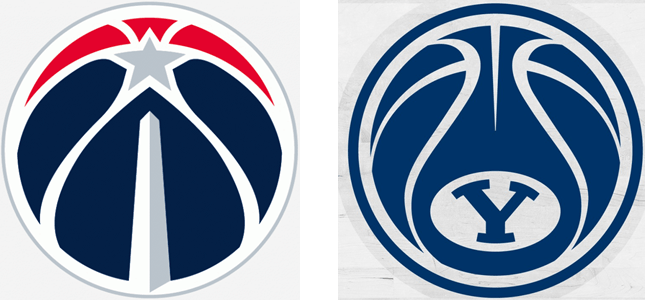 Nike Basketball Logo - BYU basketball ripoff? Logos Creamer's Sports Logos