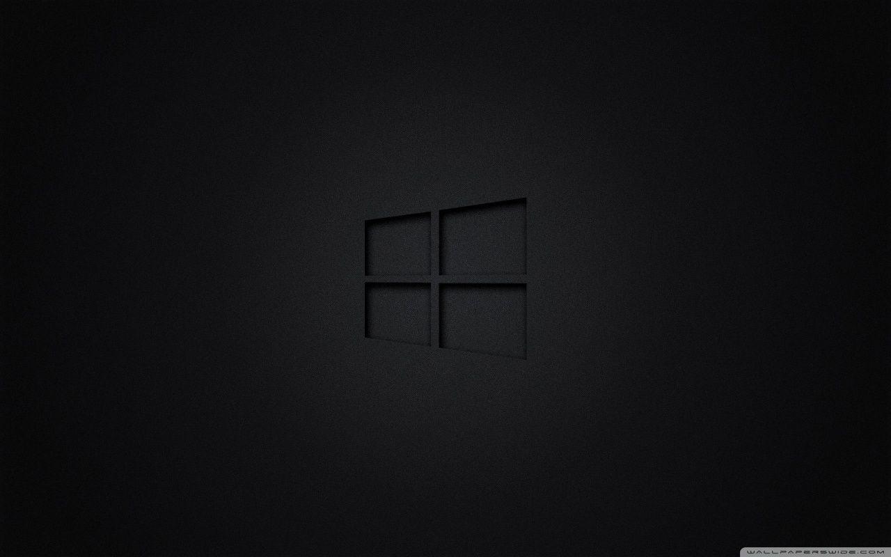 Dark Windows Logo - Windows 10 Black ❤ 4K HD Desktop Wallpaper for 4K Ultra HD TV