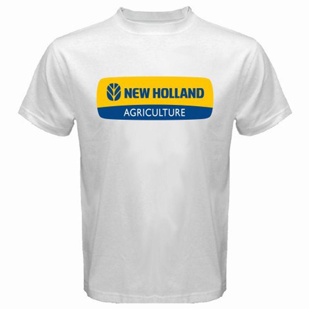 New Holland Logo - New *New Holland Tractors Agriculture Logo Men'S White T Shirt Size