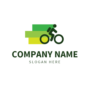 Green Bicycle Logo - Free Cycling Logo Designs | DesignEvo Logo Maker